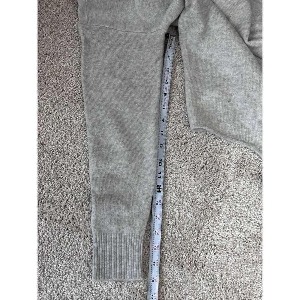 LOFT light gray tie front sweater - Picture 8 of 11